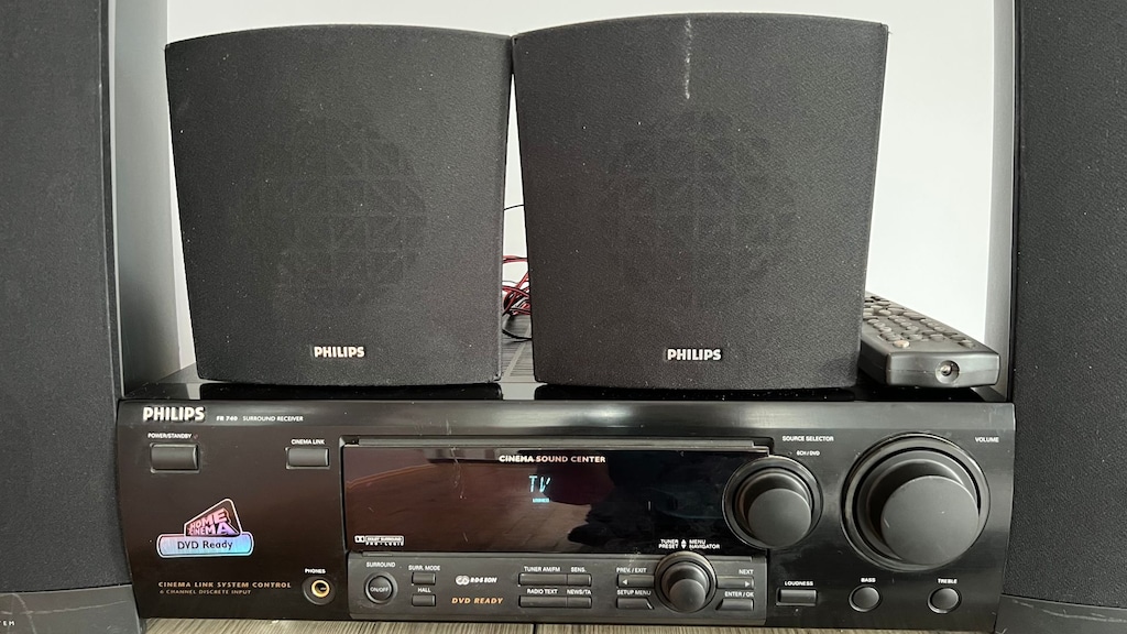 PHILIPS FR 740 SURROUND SES SİSTEMİ + DVD + 4 ADET HOPARLÖR - 3
