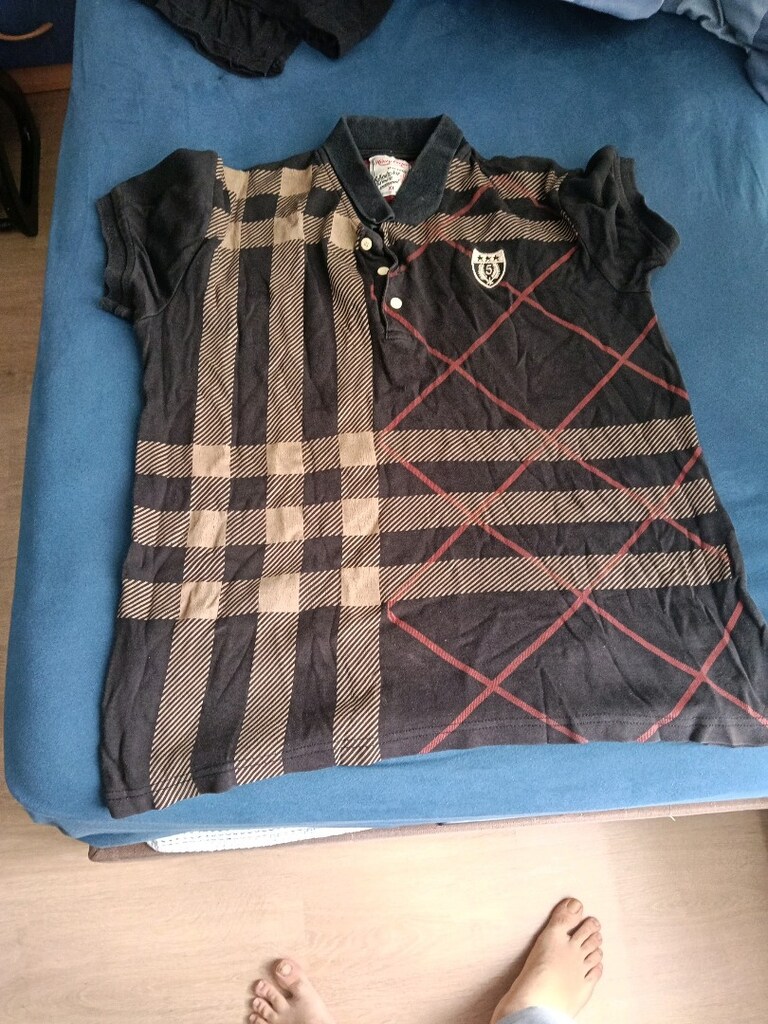 Polo Yaka Desenli T-Shirt