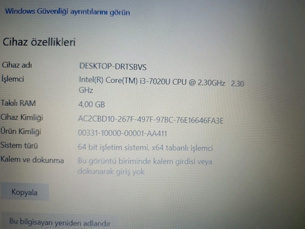 3 AY GARANTİLİ - YENİLENMİŞ HP 250 G6 NOTEBOOK TechData Bilişim - 5