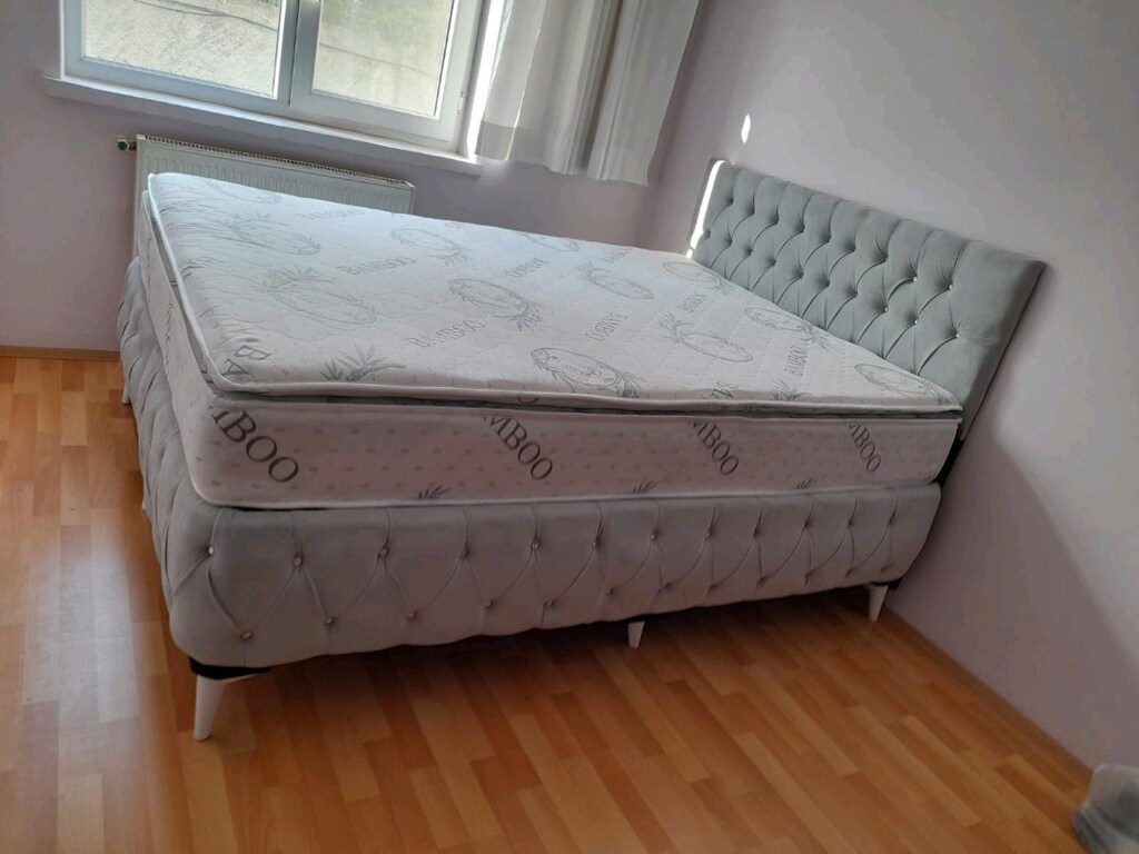 çift kişilik yatak baza başlık 3lü set - 2