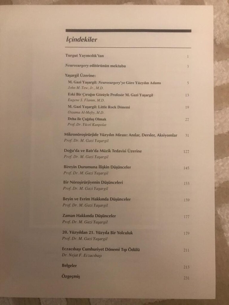 M. Gazi Yaşargil Bir Beyin Cerrahının Meslek Yaşamı Düşünceleri ve Anı - 4