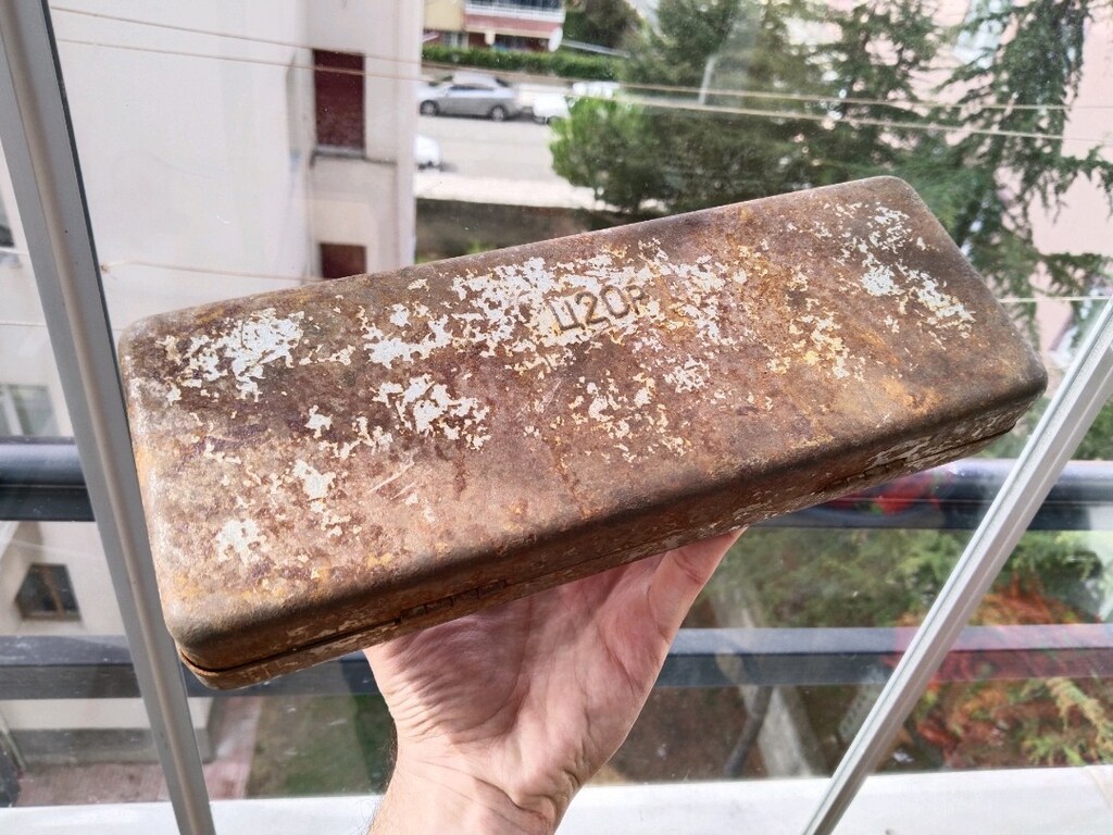 SSCB Dönemi Antika Teneke Kutu - 2