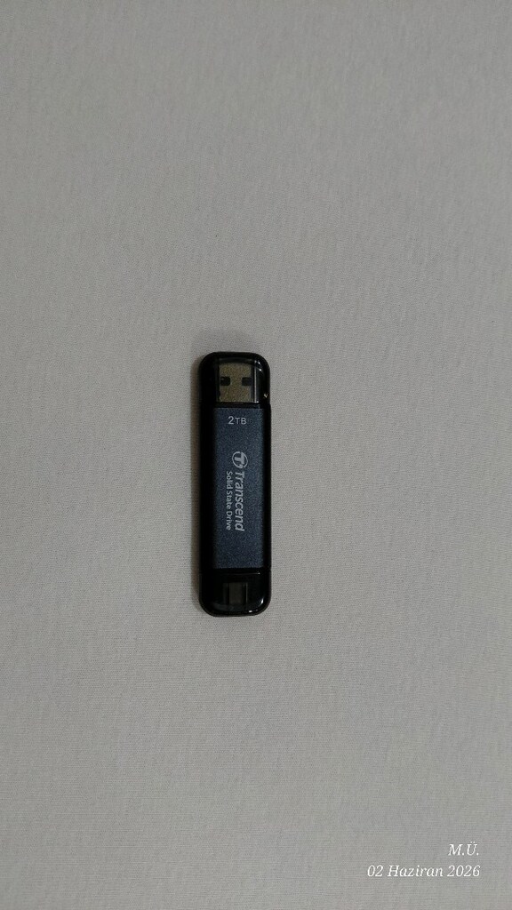 Transcend usb 3.2 type-c flash bellek 2tb