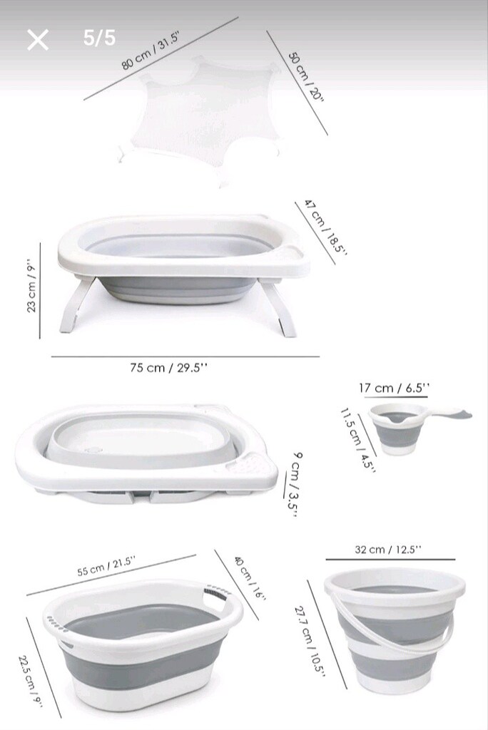 Bebek Banyo Küveti Seti Akordiyon Tip - 4