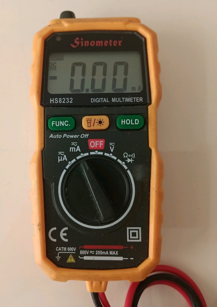 Fener li Multimetre Avometre Voltmetre cihazı akım ölçer aleti - 3