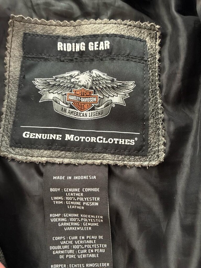 Harley Davidson, Riding Gerçek Deri Ceket - 3