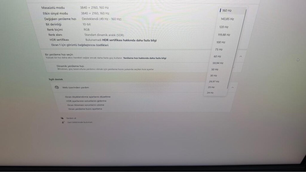 ASUS ROG STRİX XG27UCS 4K 160HZ 1MS IPS MONİTÖR - 8