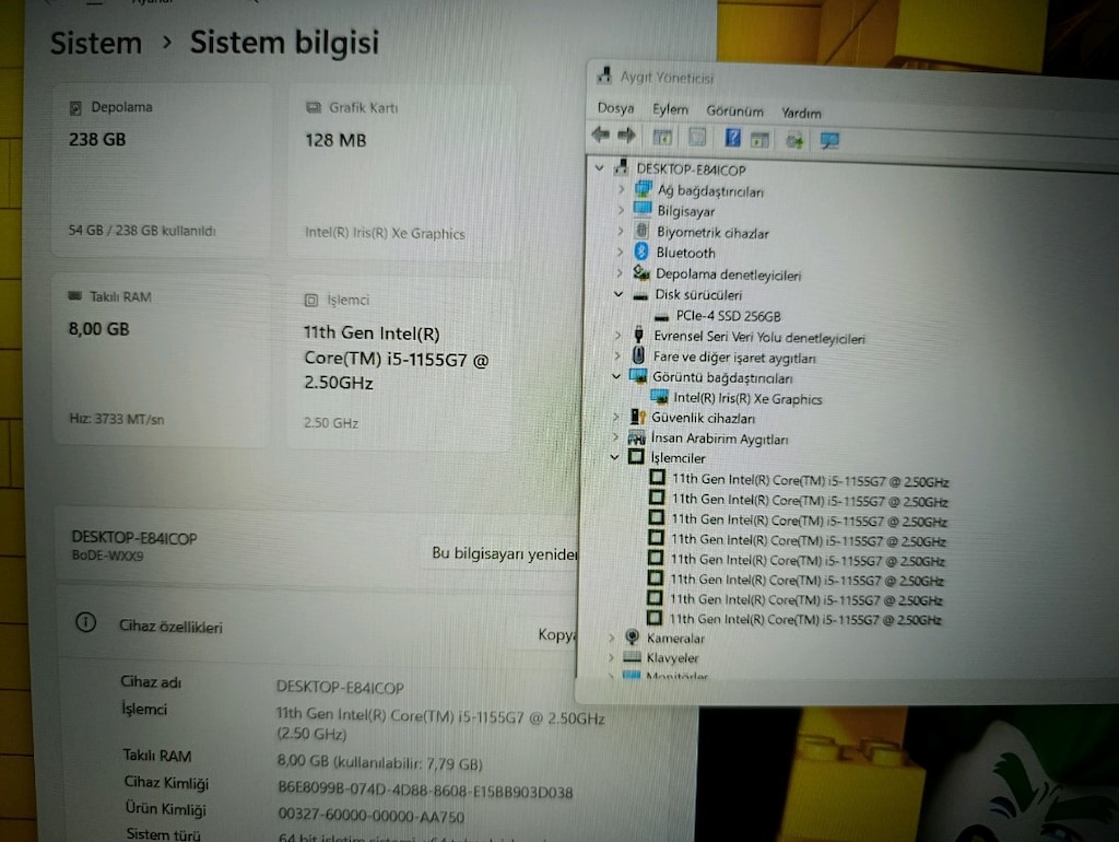 Temiz / Sorunsuz Huawei MateBook - i5 11. Nesil / 8 GB RAM / 256 GBSSD - 5