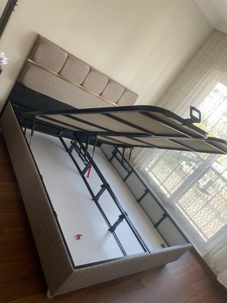 Çift kişilik baza başlık pedli ortopedik yatak - 3