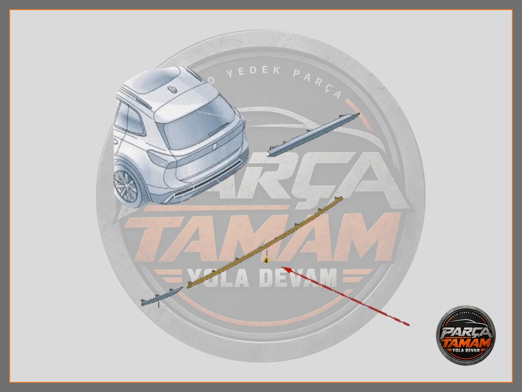 VOLKSWAGEN TİGUAN ARKA TAMPON ALT ORTA REFLEKTÖR - 2