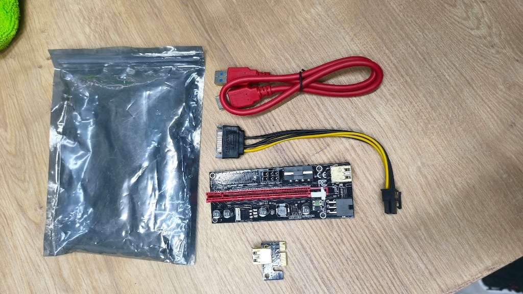 PCI-E Riser Kartı Ver009S (1x to 16x) Ekran Kartı Uzatma Kablosu & Ada - 10