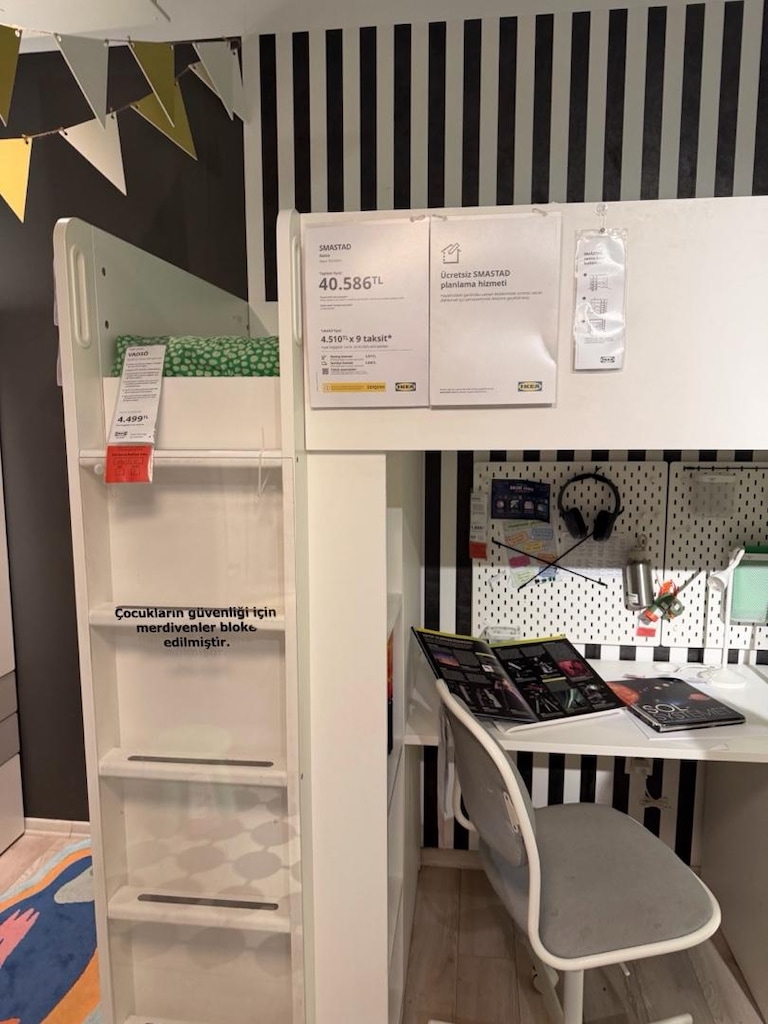 ikea smastad mobilya çekmeceli - 5