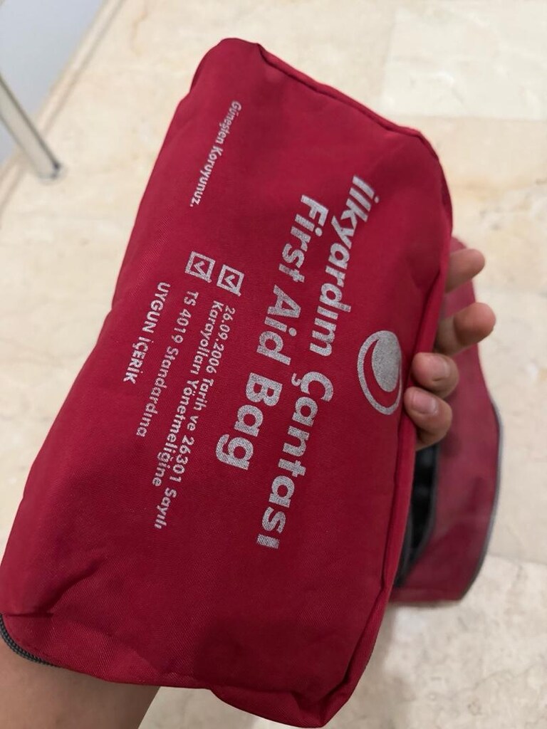 Fiat Kırmızı Fermuarlı Seyahat Çantası - 5
