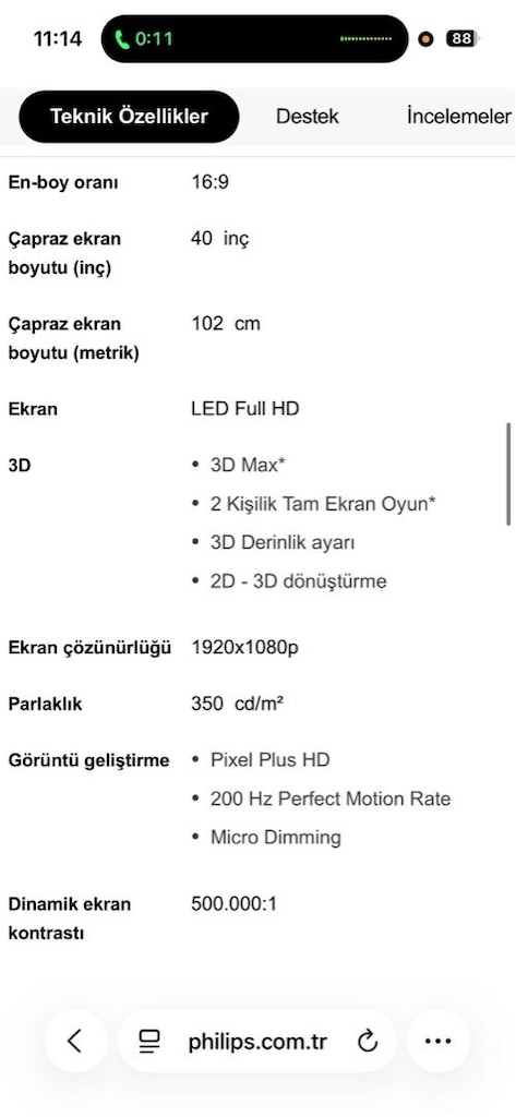 sorunsuz 102 ekran Philips tv - 3