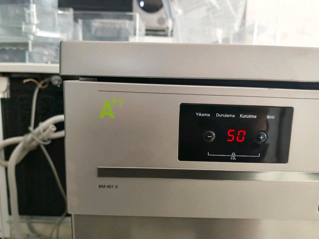 Vestel inox 4 programlı dijital ekran çok temiz bulaşık makinesi - 5