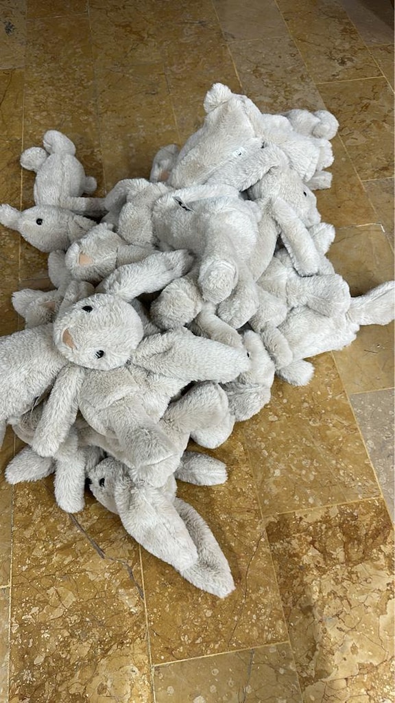 TOPTAN UYKU ARKADAŞI PELUŞ TAVŞAN 34cm - 9
