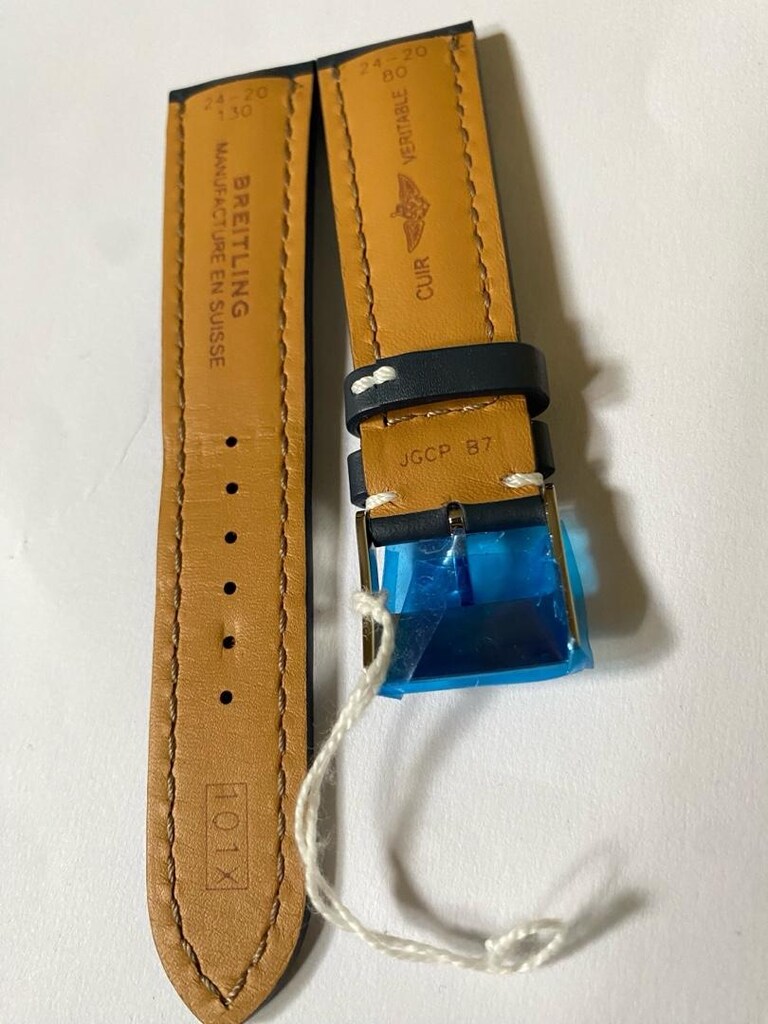 Breitling 24 mm lacivert kordon tokalı - 7