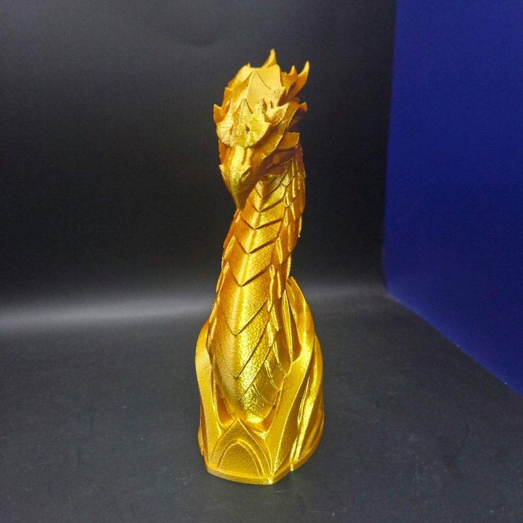 Ejderha Büstü 3D Baskı – Dekoratif Fantastik Figür