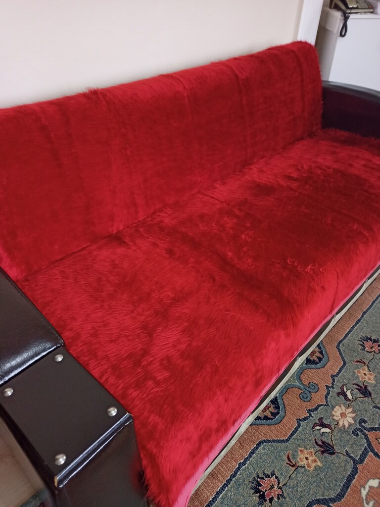 Antika Bulgar tüylü peluş örtü - 6