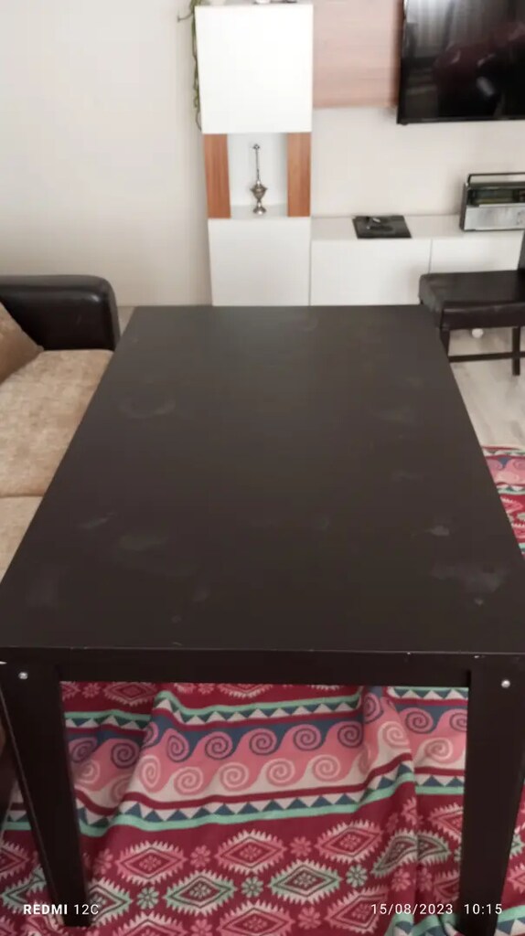 Yemek masası 6 kişilik 130x80 cm - 3
