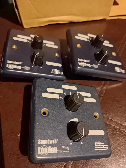 BSS audio BLU-3 5 kanallı duvar tipi ses kontrol ünitesi