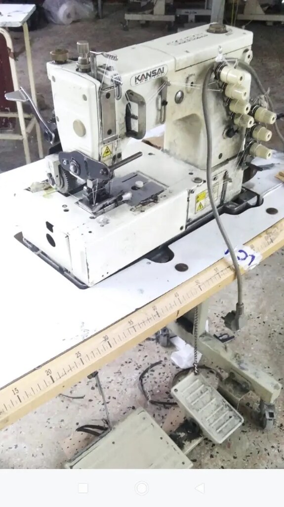 Kansai kemer makinesi 4 iğne kot temiz yarı otomatik atuleyeden - 2