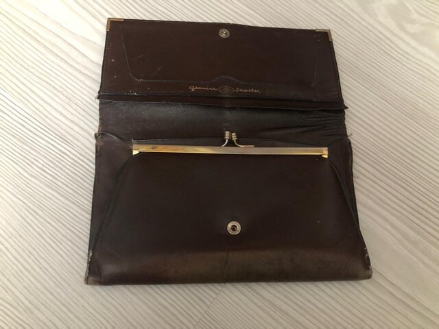 Büyük Boy Clutch Tipi Koyu Kahve İç-Dış %100 Hakiki Deri Bayan Cüzdan