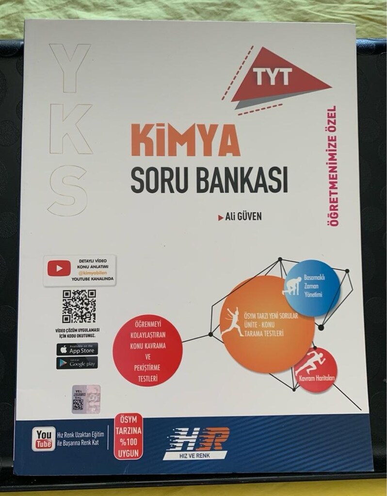 Aydın TYT Kimya Ders Modülleri HIZVERENK TYT Kimya Soru Bankası - 2