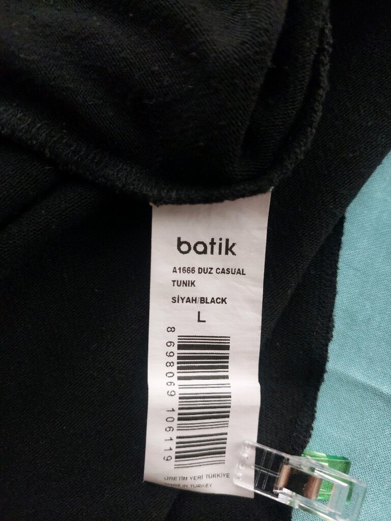 BATİK kayık yaka asimetrik tunik bluz - 8