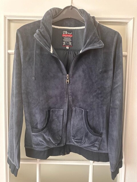 Ltb fermuarli ince kadife sweat