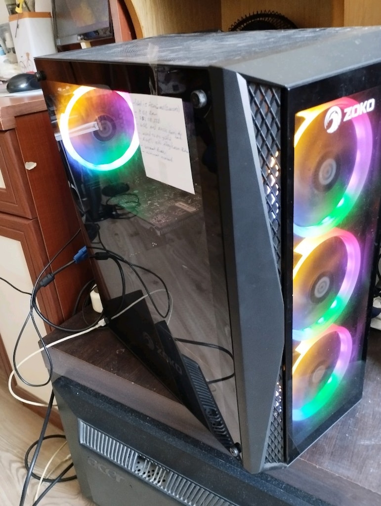 İ5 üçüncü nesil işlemcili SSD liı, ışıklı oyuncu bilgisayar kasası - 2