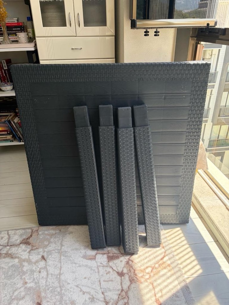 Mandella Elit Rattan Bahçe/Balkon Masa Takımı 90x90 | 4 Sandalyeli - 4