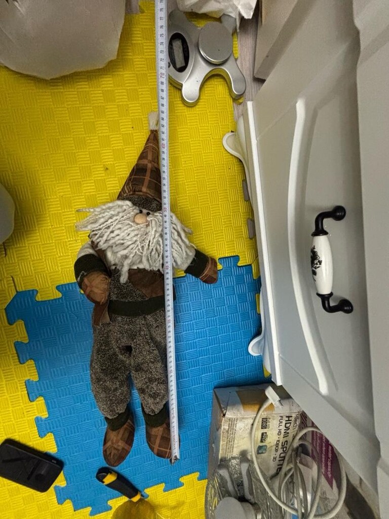 Noel Baba / Gnome Figürlü bez bebek - 3