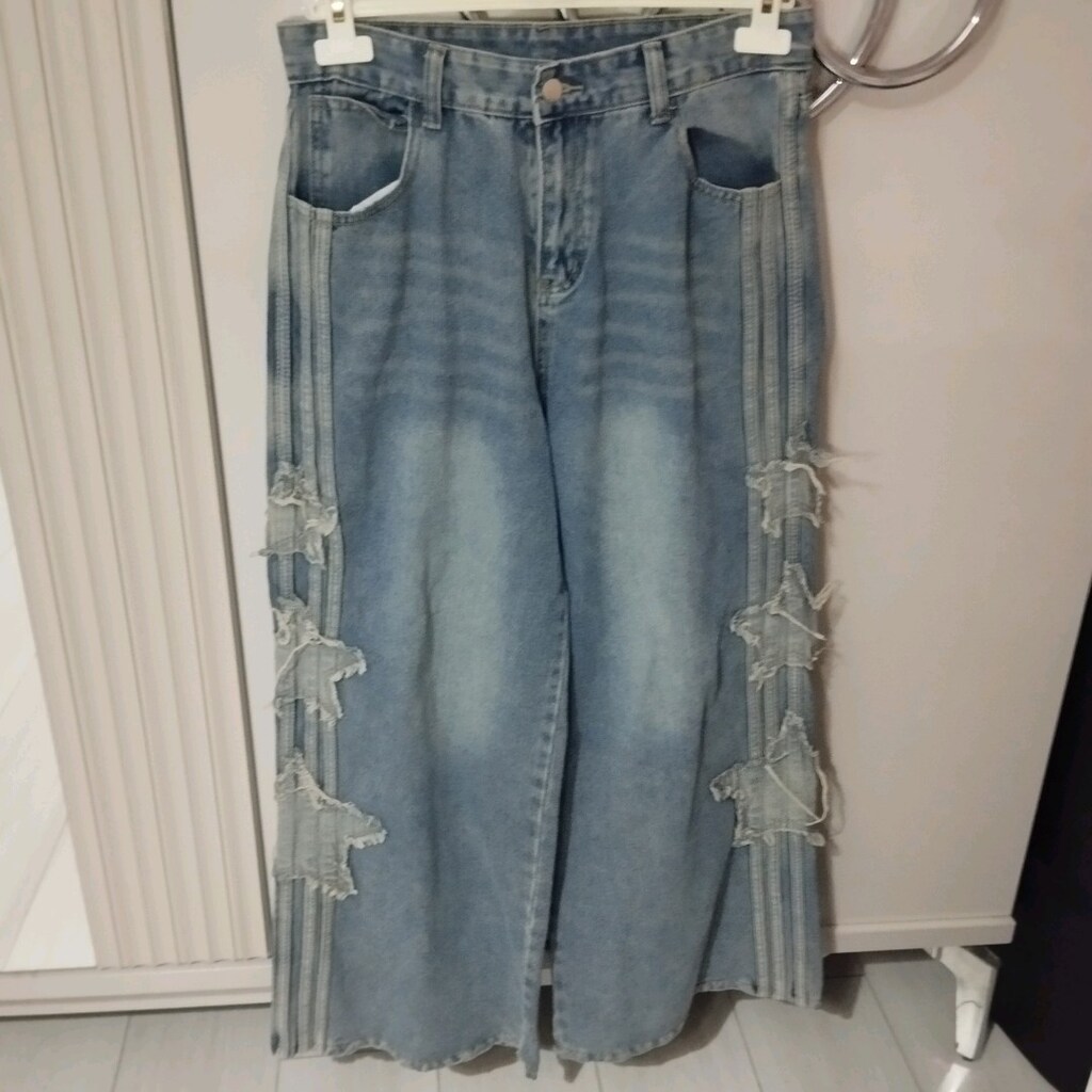 Skater Style Baggy Yıldızlı Pantolon