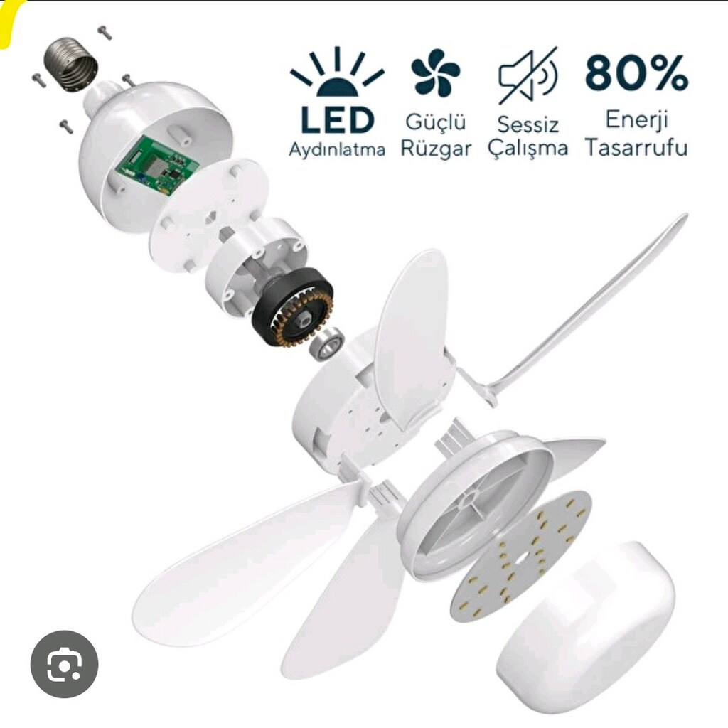 KUMTEL Led Işıklı Tavan Vantilatörü - 5