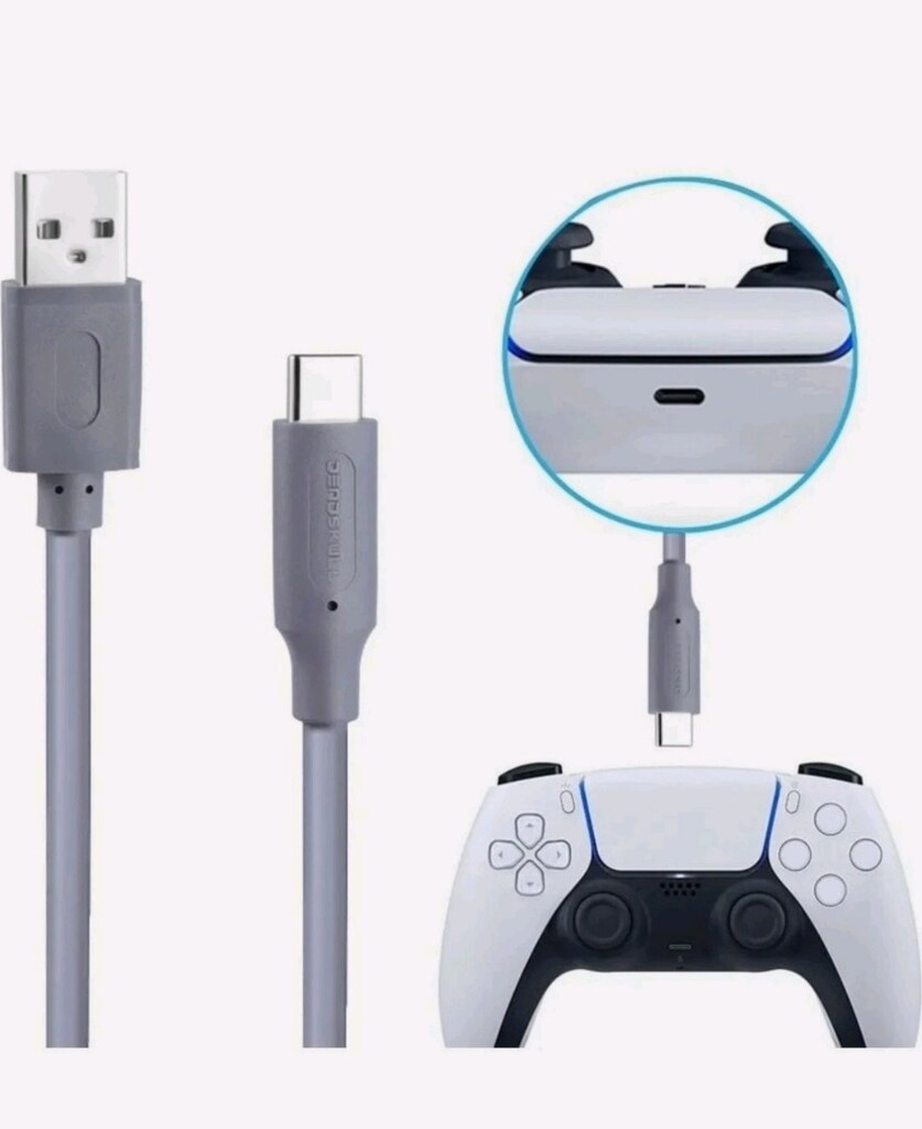 Microsoft Xbox ve PS5 Dualsense oyun kolu şarj kablosu 1,5 metre sıfır - 4
