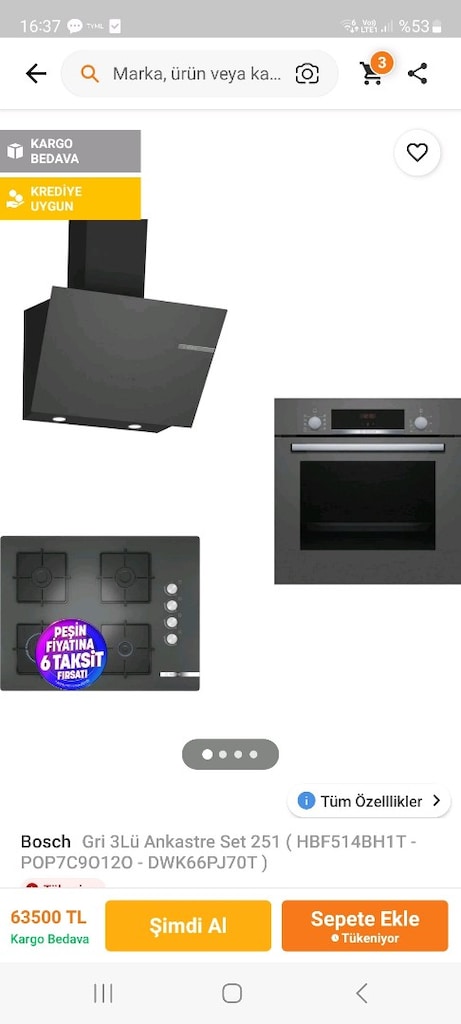 bosch ankastre set