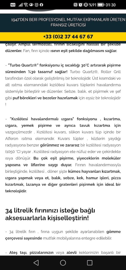 Elektrikli, turbo, quartz grill, fırın, - 4