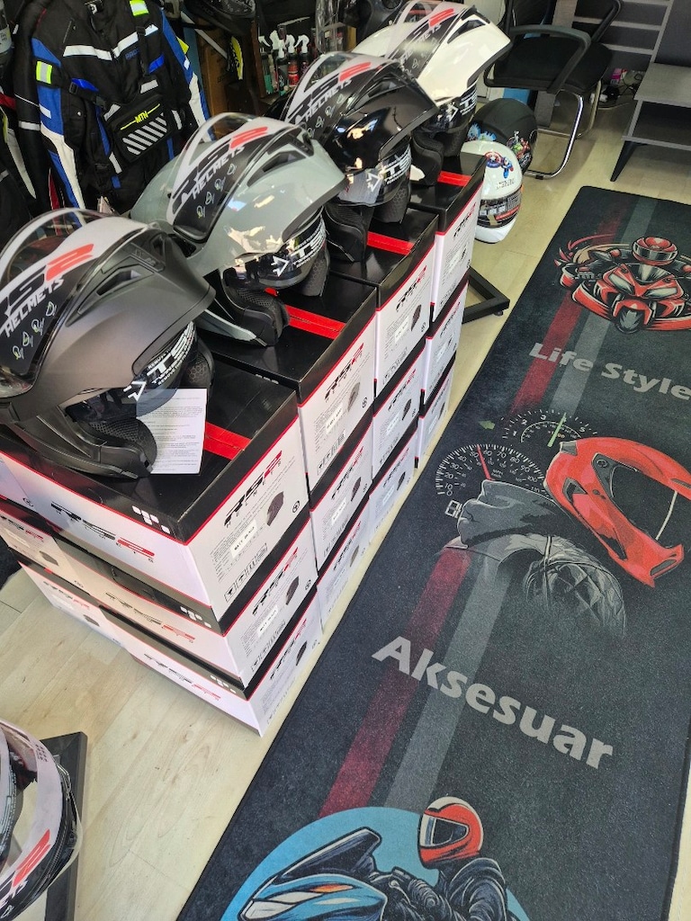 Açılır Çene Güneş Vizörlü Uygun Kask - 6