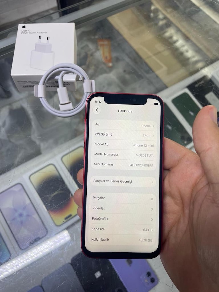 MÜHENDİSCELLDEN YURTİÇİ İPHONE 12 MİNİ KIRMIZI HATASIZ - 7