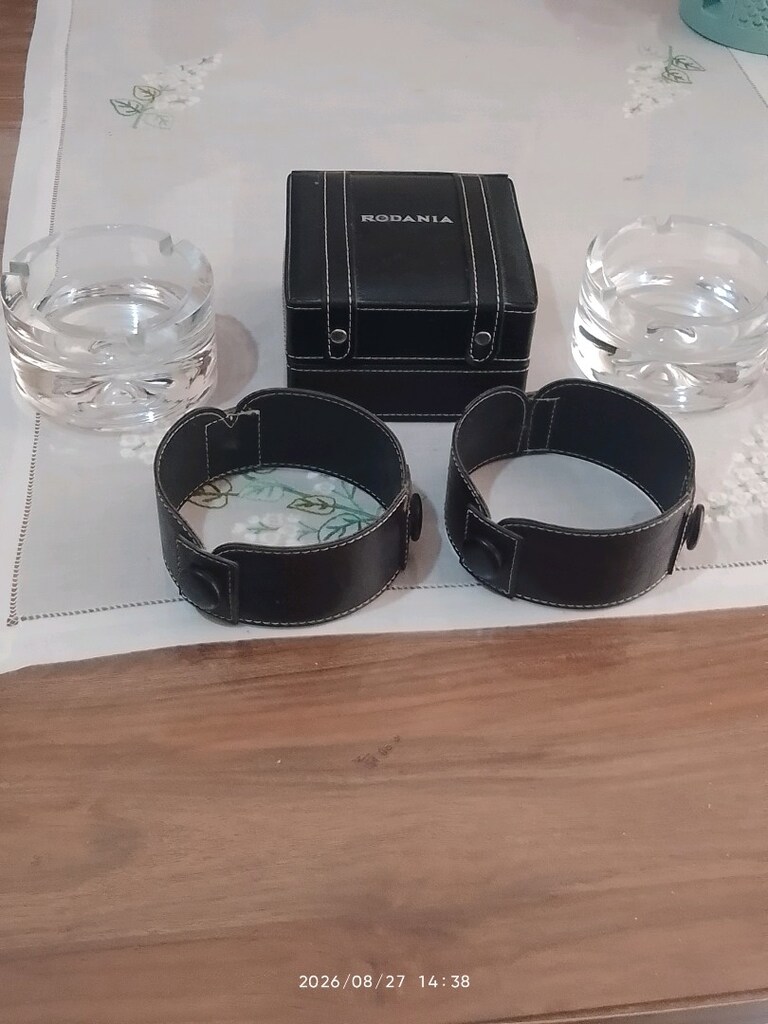 CAM DERİ KAPLAMA KÜLLÜK VE HEDİYE KUTUSU.DEFOSU YOK.ÇOK YENİ - 5
