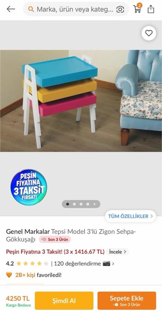 İkili Zigon Sehpa - 4