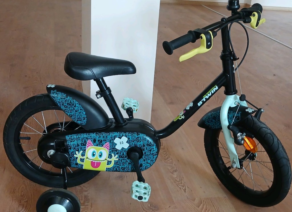 Btwin çocuk bisikleti 14 jant Decathlon YENİ GİBİ Ön Sepetli - 17