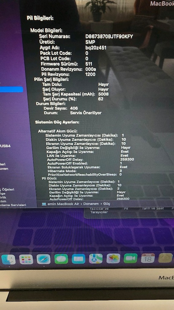 MCBOOK AİR 2017/İ5 İŞLEMCİ/8 GB RAM/128 GB HAFIZA - 3