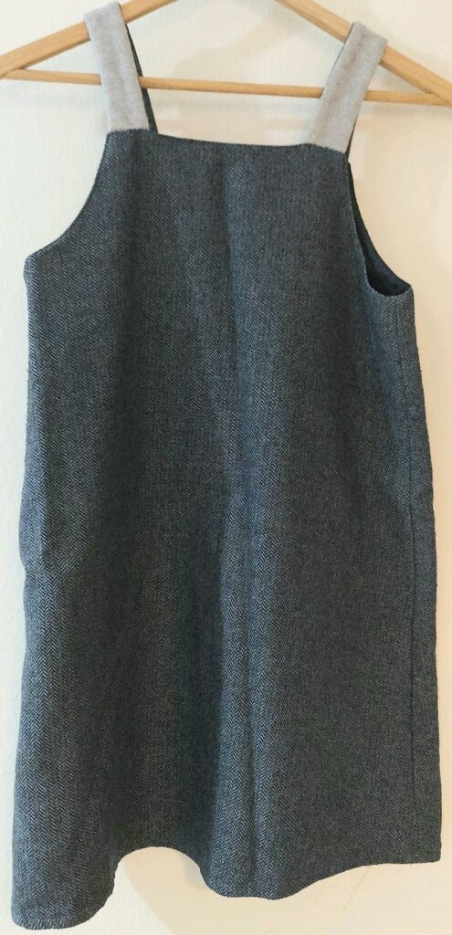 30 Yıllık Vintage Balıksırtı Çocuk Jile Elbise - 6