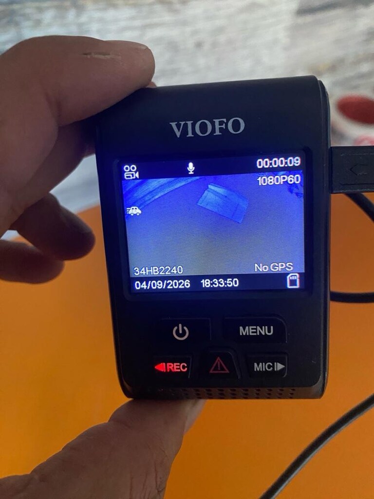 Viofo A119S V2 1080P GPS'li Akılı Araç Kamerası + 32 GB SD Kart - 12