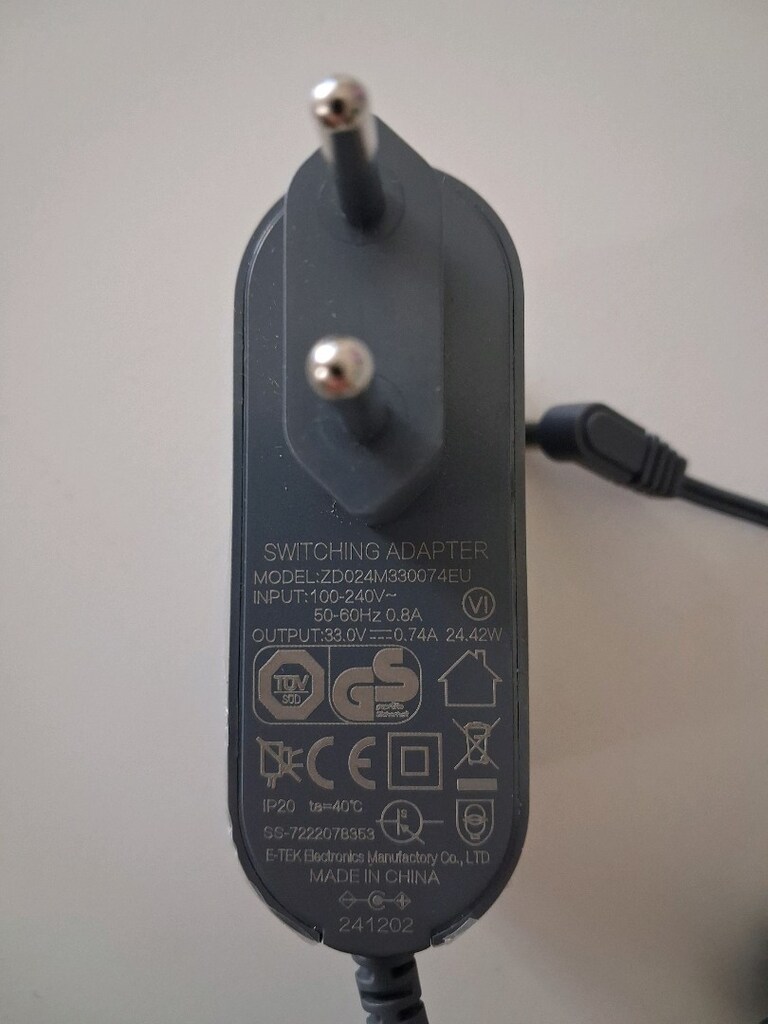 tefal şarjlı dikey süpürge Ty9AC1WOx TY9A73WO şarj adaptörü SIFIR - 2