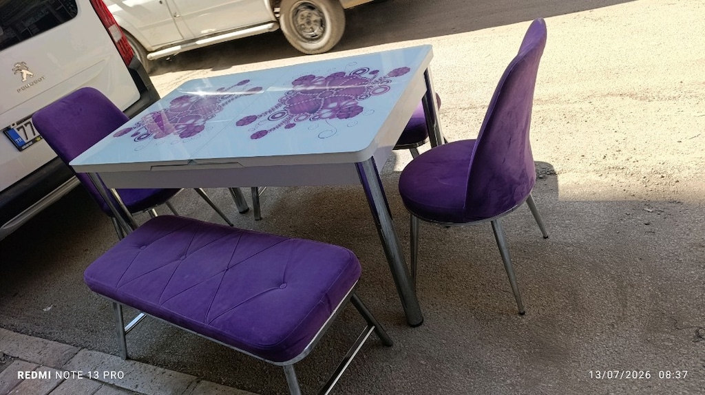 6 kişilik yemek masası açılır masa - 2