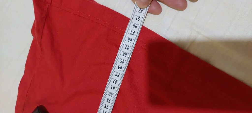 Kırmızı Penye Ev Elbisesi - 5