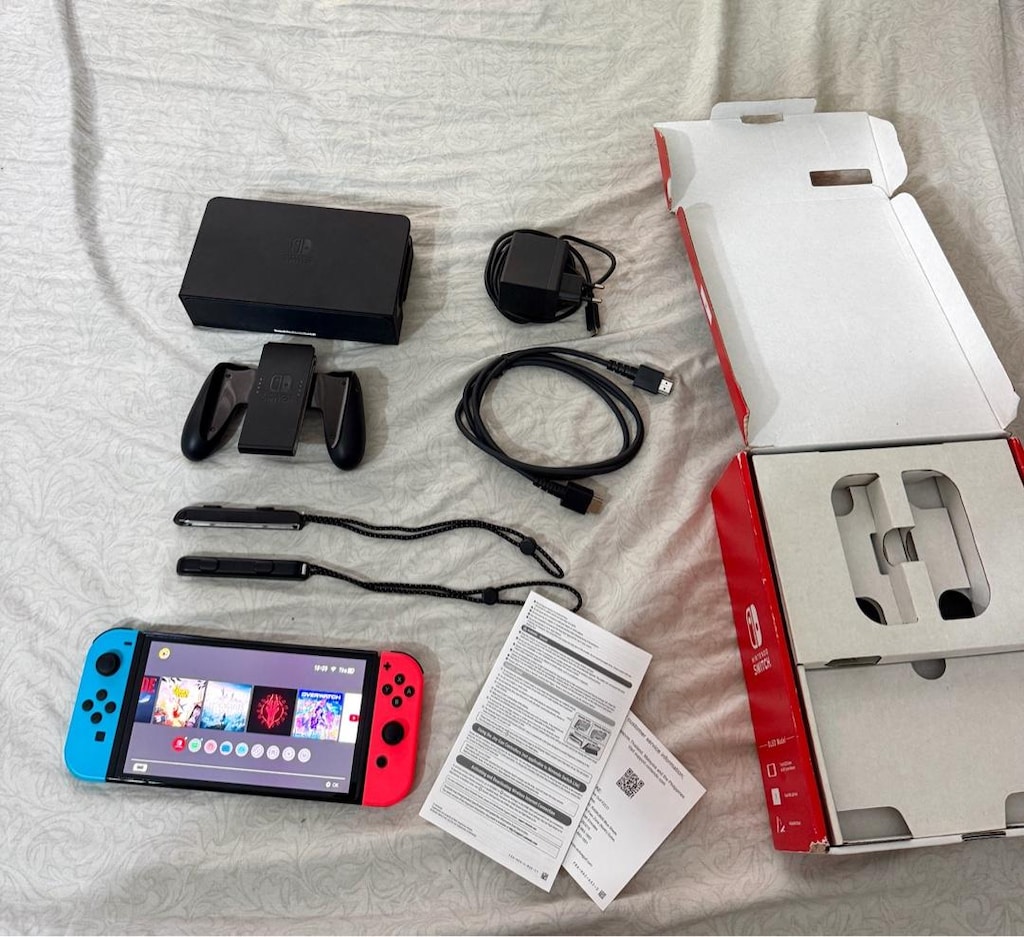 Nintendo Switch Oled Kutulu TR Cihazı Çok Az Kullanıldı - 2
